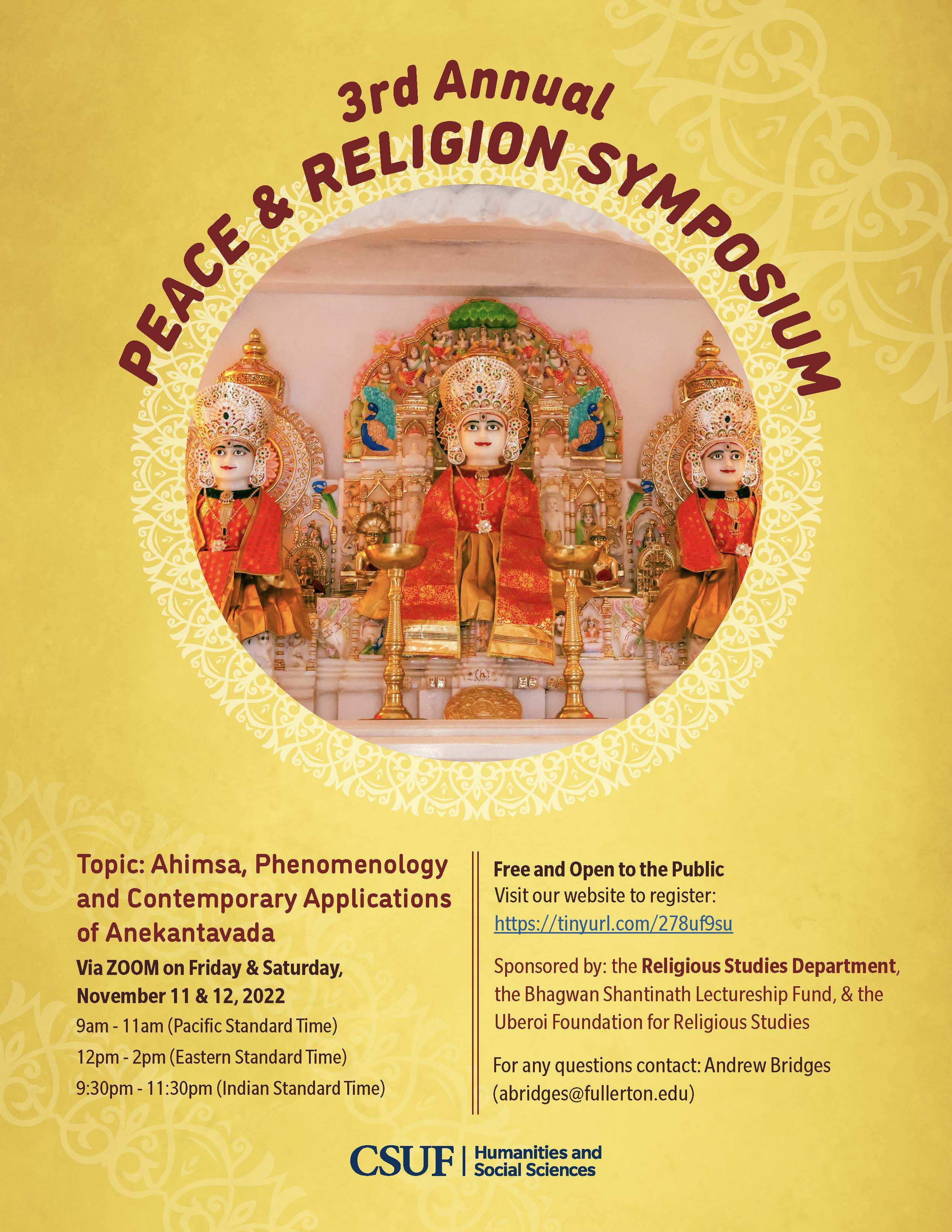 3rd ANNUAL PEACE & RELIGION SYMPOSIUM